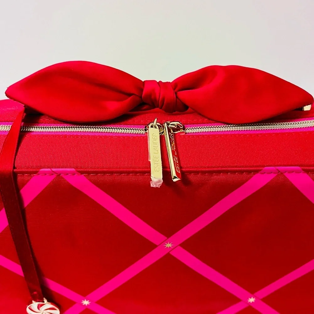 Estee Lauder Red and Pink Cosmetic Case women’s Bag - Picture 3 of 5